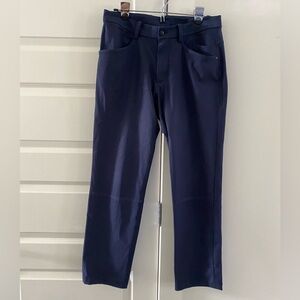 Lululemon mens ABC pants navy blue size 32 inseam 32